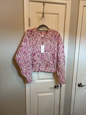 LoveShackFancy Vollare Sweater in Berry Medley